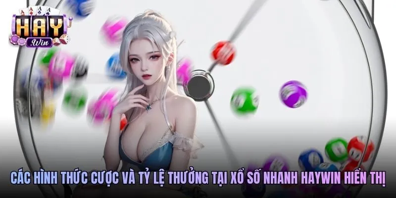 Các hình thức cược và tỷ lệ thưởng tại xổ số nhanh Haywin hiển thị chi tiết