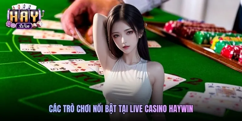 Các trò chơi nổi bật tại live casino Haywin